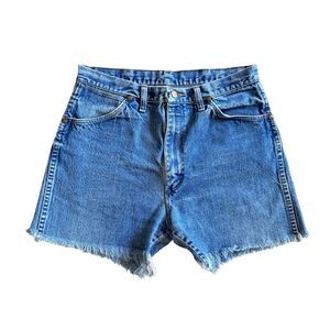 Wrangler Unisex Blue Jean Cutoff Shorts